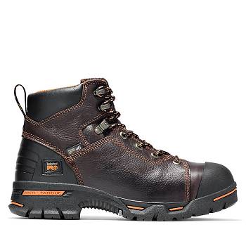 Timberland PRO Endurance 6" Steel Toe - Tmavo Hnede Pracovne Cizmy Panske, TB0283Z